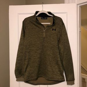 Green Under Armour 3/4 Zip Pullover